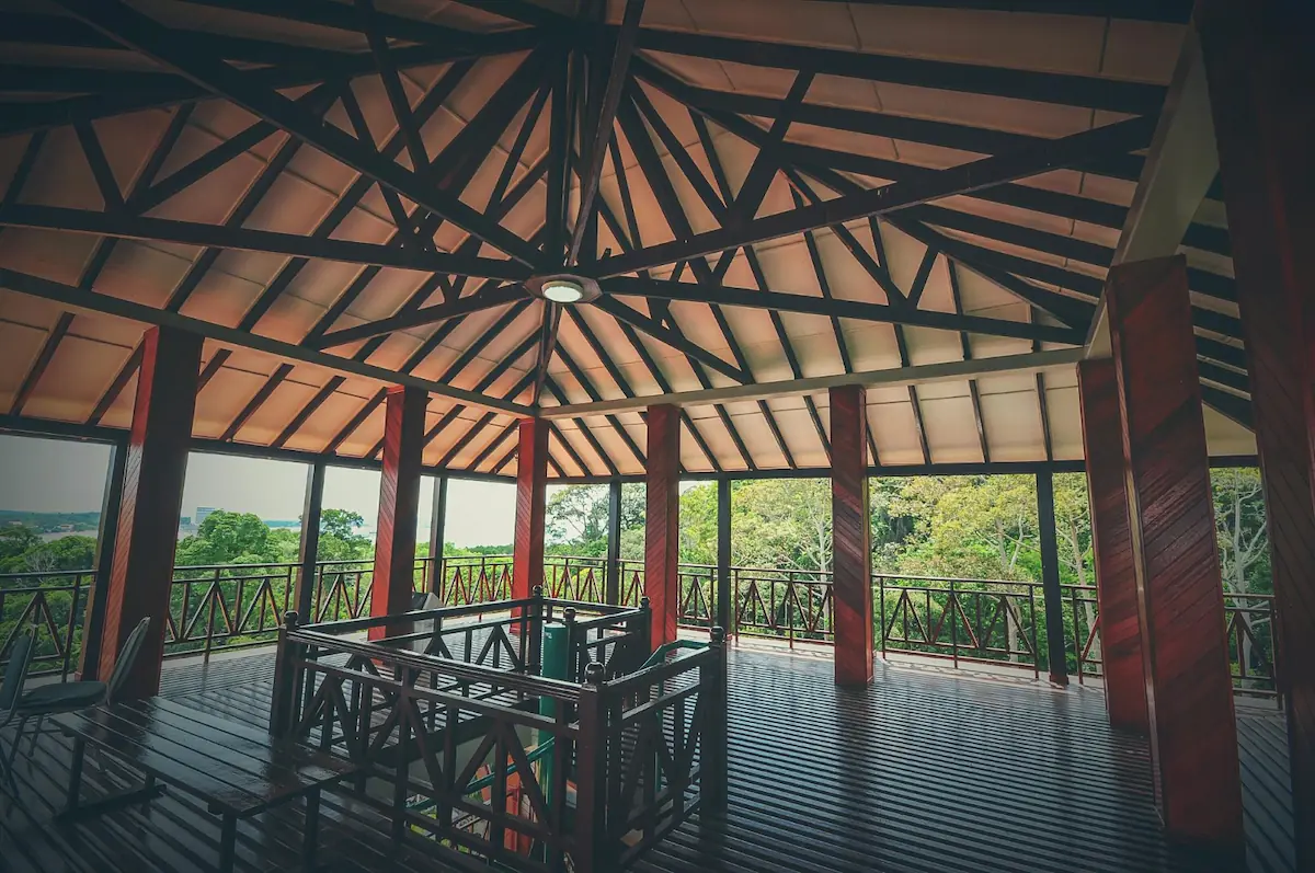 Atap Rooftop Rumah dari Bambu